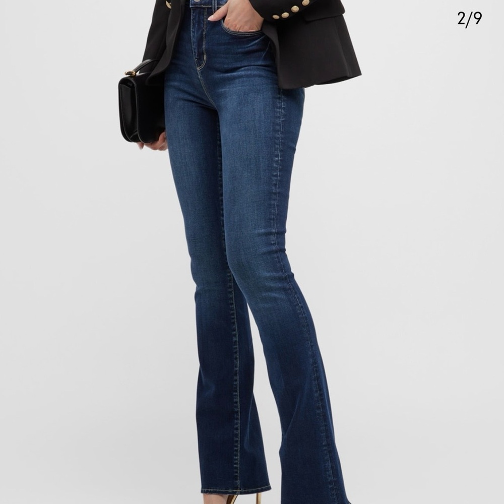 L’agence Selma High Rise Baby Bootcut Jeans size 28  $265